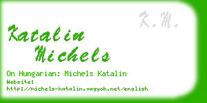 katalin michels business card